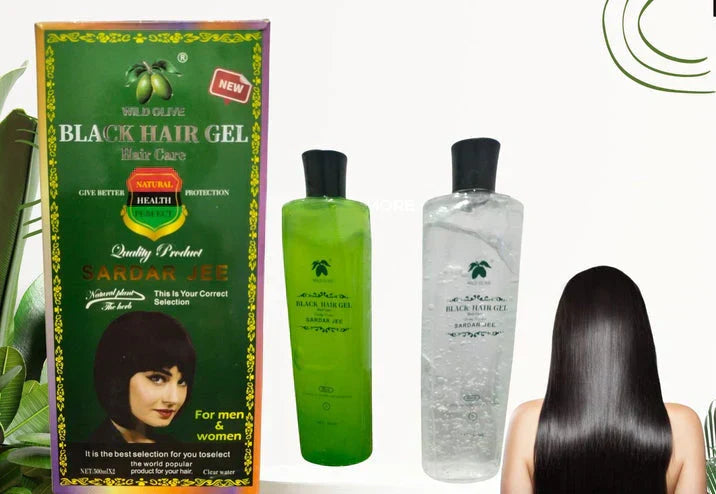 New SARDAR JEE Black Hair Color Gel 2 x 500ml Bottles