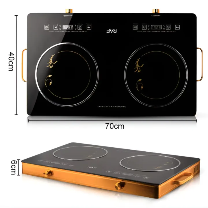 RAF Radiant Infrared Cooker R.8808 - Double Burner 4800 Watts