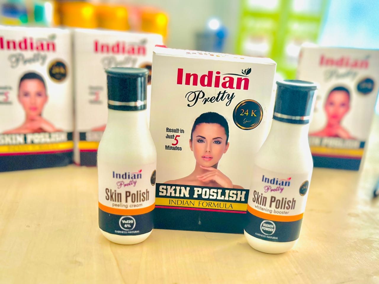 Indian Pretty Skin Polish – 24K Gold Formula